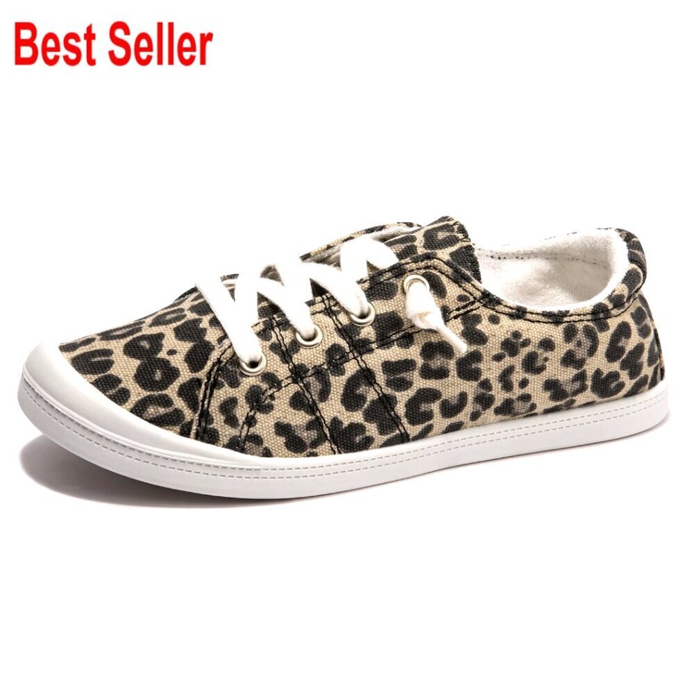 Women's Slip-On Canvas Sneakers Low Top Casual Walking Shoes Comfort